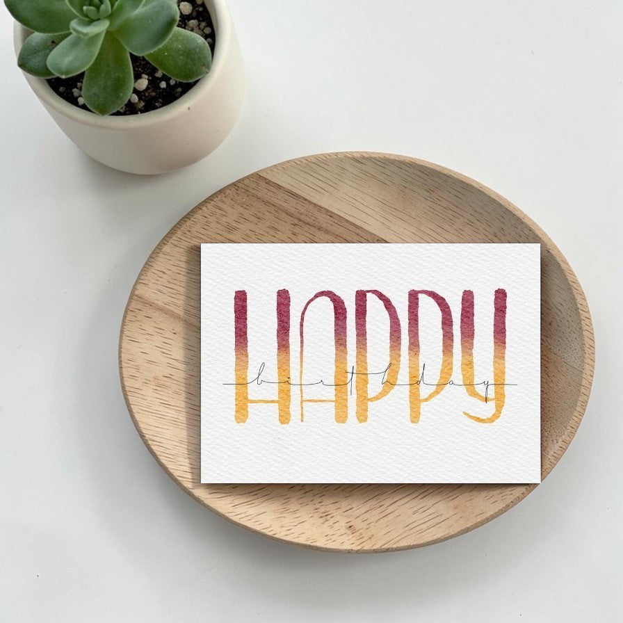 Happy Birthday Lettering