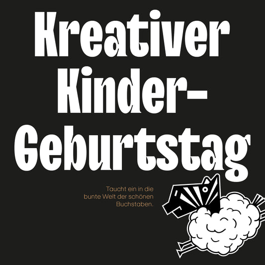 Kleine Künstler. Große Buchstaben.
